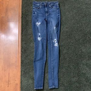 American Eagle super stretch size 4 x-long jeans